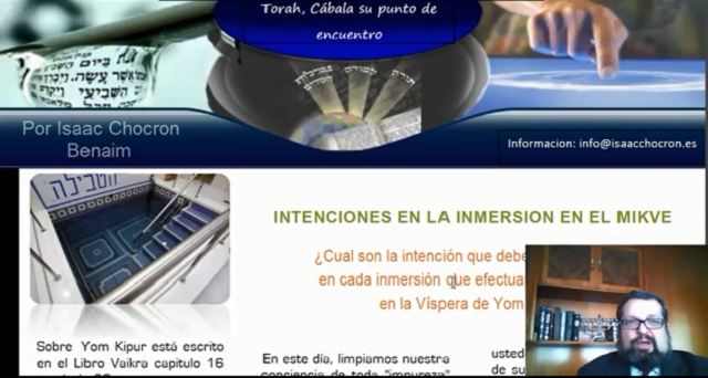 Intenciones (kavanot) en la inmersión en el Mikvé