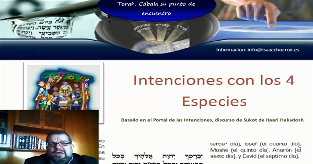 Intenciones (kavanot) con las 4 especies