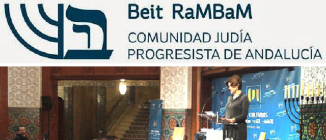 Un Sefer Torá para Beit Rambam, la Comunidad Judía Progresista de Andalucía, con su presidenta Leslie Routman