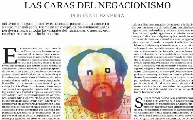 Las caras del negacionismo: holocausto y terrorismo, con Iñaki Ezkerra