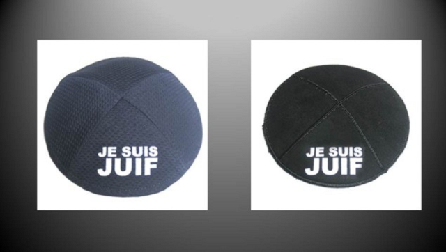 Una kipá, un “Je suis juif”