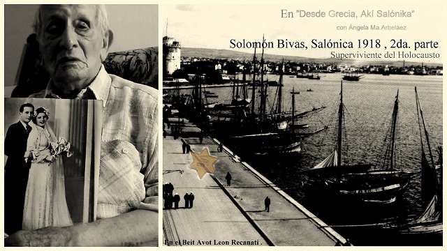 Solomón Bivas, Salónica & refugiados griegos judíos (1945 – 1948)