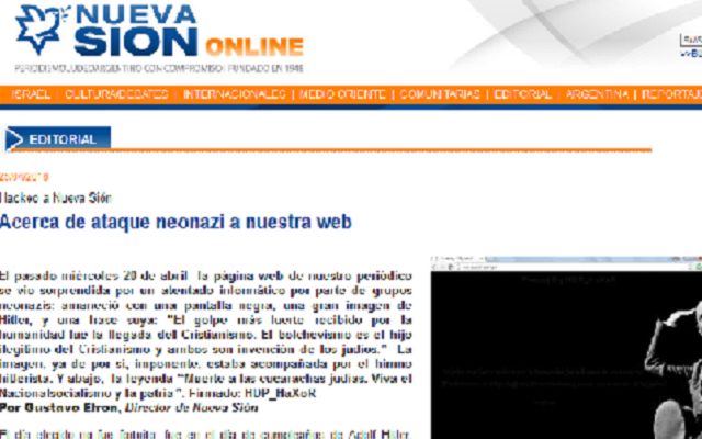 Neonazis atacan webs judías en el cumpleaños de Hitler
