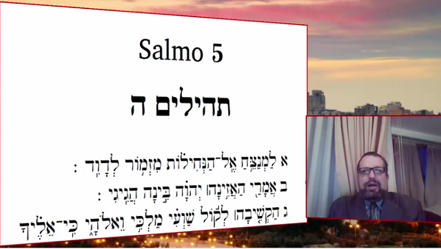 Analizando los salmos – Salmo 5