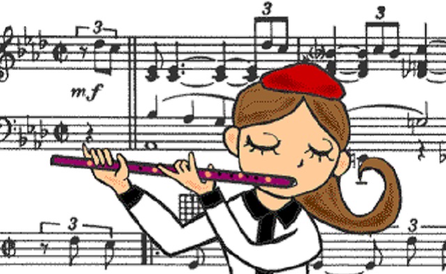 El músico que toca la melodía (nun – guimel – nun)