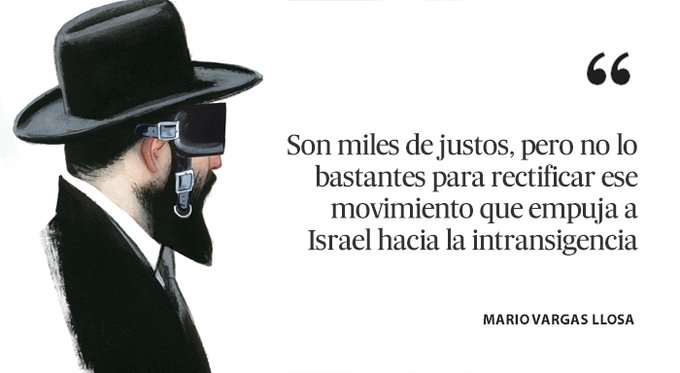 Mario Vargas Llosa encantado de conocerse en Israel