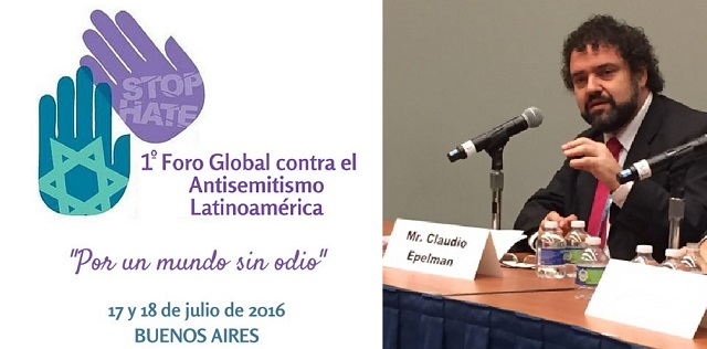 El 1º Foro Contra el Antisemitismo en Latinoamérica, con el director del Congreso Judío Latinoamericano, Claudio Epelman