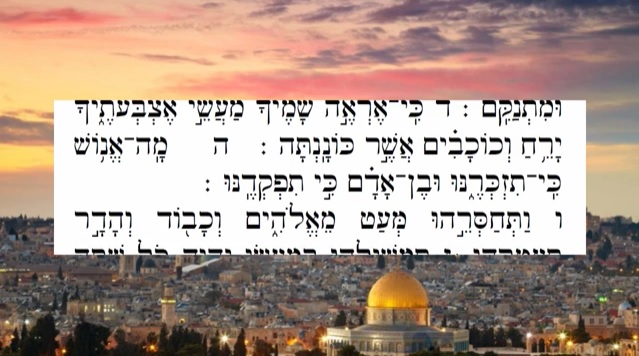 Analizando los salmos – Salmo 8