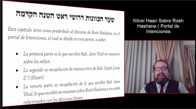 Estudiando el discurso de Haarí Hakadosh – Rosh Hashaná (1)