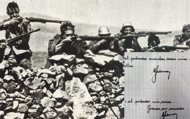 Max Salomon, “el héroe judío de la defensa de Madrid”, con Félix Fernández y Ángel Fuentes