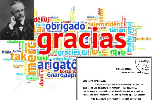 Cien años de gratitud (Declaración Balfour)