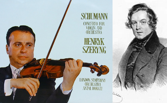 Szeryng, solista bajo Dorati, del Concierto para violín de Schumann