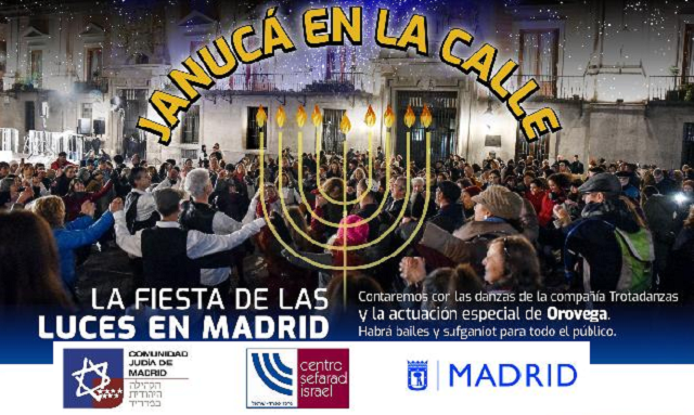 Janucá en la calle: la Fiesta de las Luces en Madrid, con Rebeca Benarroch