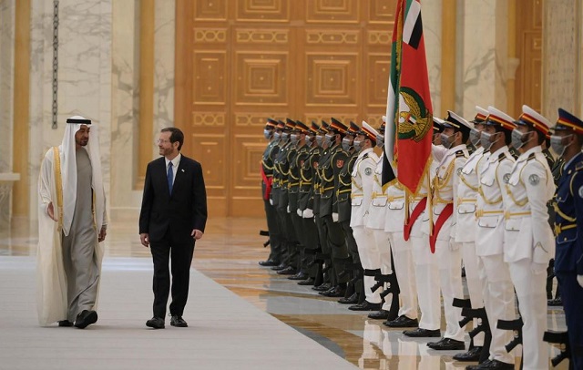 La visita del presidente israelí a Emiratos Árabes Unidos