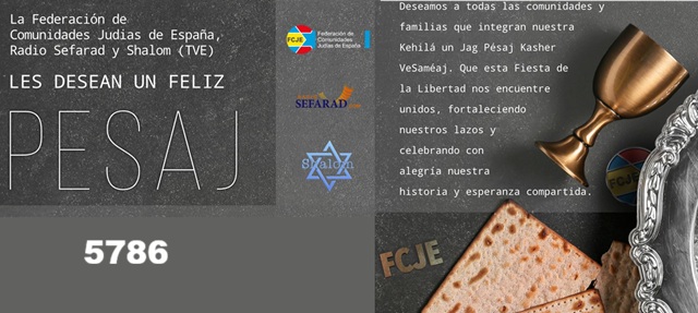 ¡Feliz Pesaj 5786!