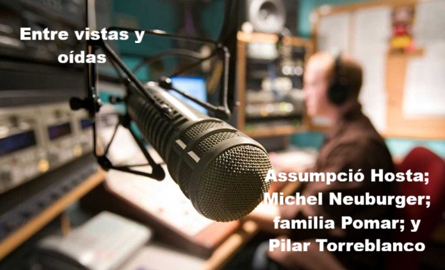 Septiembre 2004 (I): Assumpció Hosta; Michel Neuburger; familia Pomar; y Pilar Torreblanco