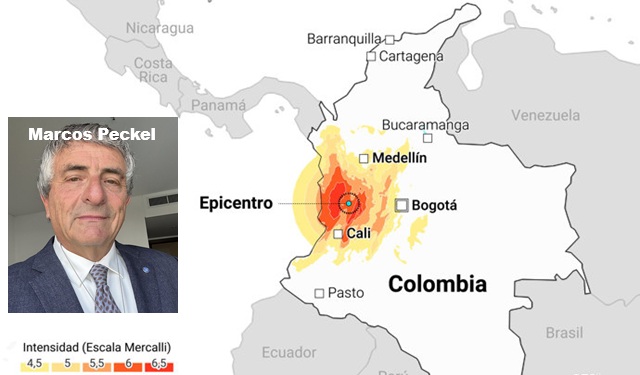 El terremoto de Colombia en primera persona, con Marcos Peckel