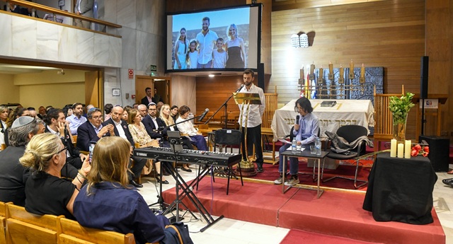 Acto de homenaje de la Comunidad Judía de Madrid en el tercer aniversario del 7 de octubre