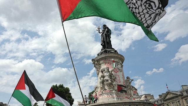 Las protestas en Francia y la bandera palestina