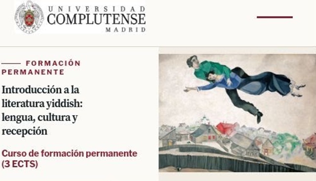 Introducción a la literatura ídish en la Complutense, con Linda Maeding y Golda van der Mer